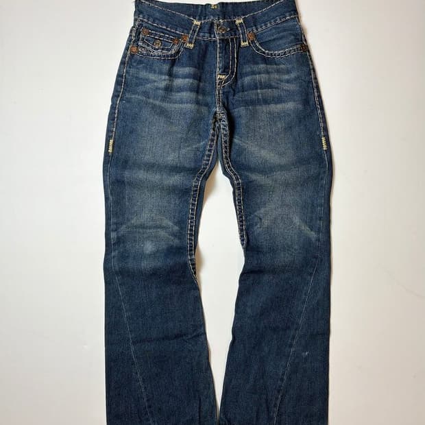 트루릴리젼 00s y2k USA 세미 부츠컷 데님 팬츠 PN8502