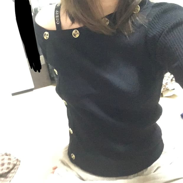 갸루호피 옾숄 니트 반팔