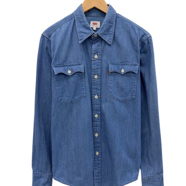 리바이스 오렌지탭 샴브레이 셔츠 (M)