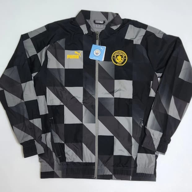 (해외L)맨시티 바람막이 자켓 축구 우븐 트레이닝 맨체스터시티 푸마