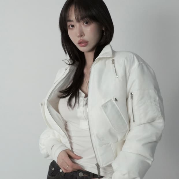 페일제이드 Crop Bomber Jumper 크롭 봄버 패디드 점퍼