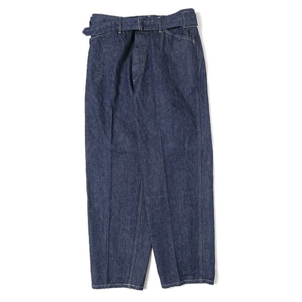 [1] 24SS 코모리 벨티드 데님 팬츠