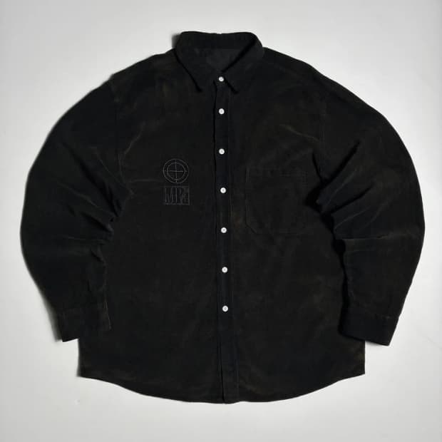 플라스틱프로덕트 24ss MPa 로고 코듀로이 셔츠 R3089