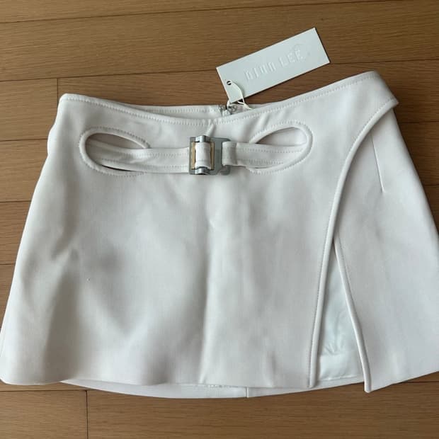 Dion Lee 화이트 랩 스커트