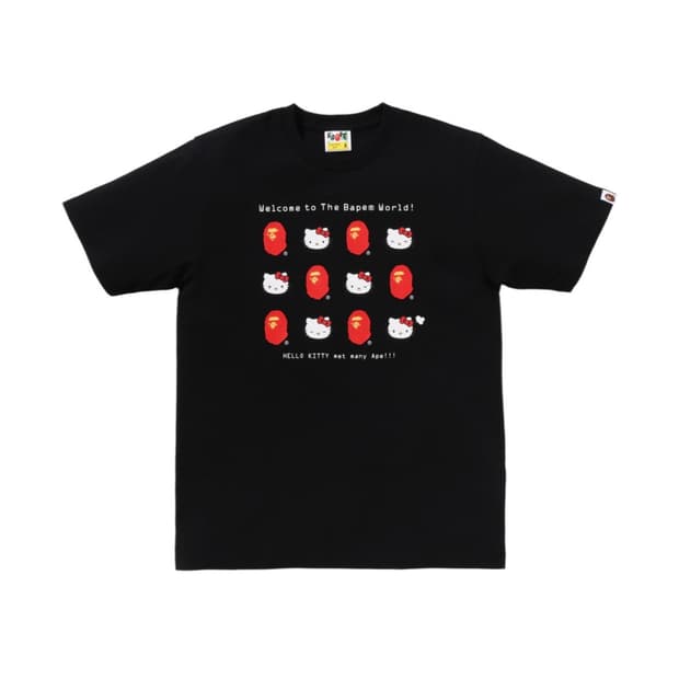 베이프 x 산리오 콜라보 헬로키티 티셔츠 반팔 XL