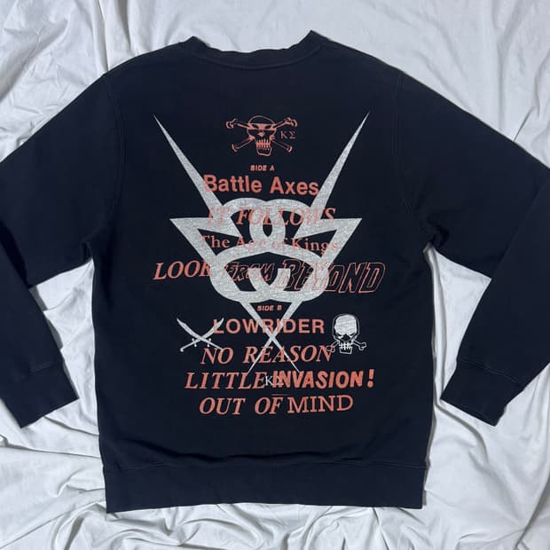 2010 usa 스투시 코스타스 세레메티스 시그니처 해골 콜라주 스웻셔츠