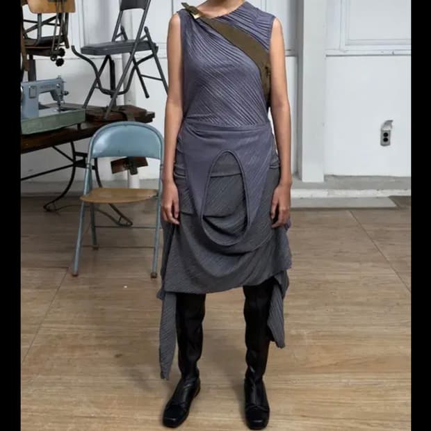 Open yy pleats convertible bolero top