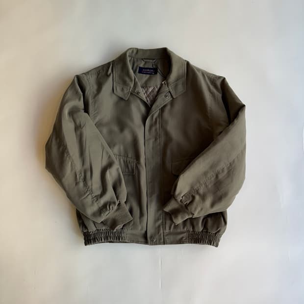 Washed Cotton Bomber Jacket