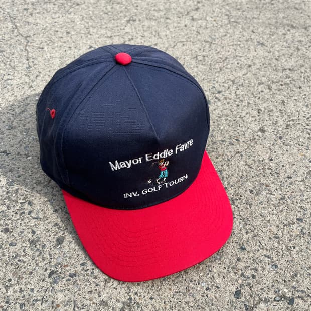 빈티지 투톤 볼캡 자수 선페이드