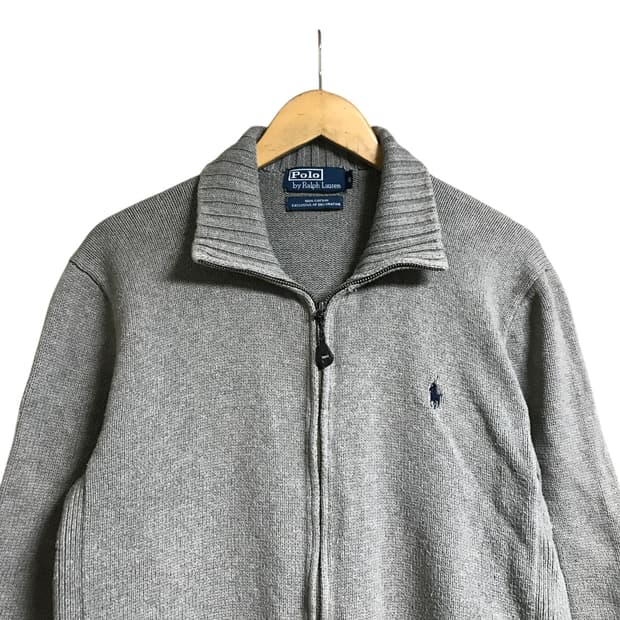 폴로 투웨이지퍼 니트 풀집업