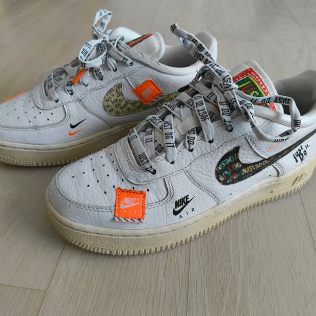 나이키 에어포스 1 로우 저스트두잇 팩 화이트