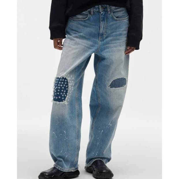 [25]자라 아더에러 콜라보 패치워크 데님팬츠(새상품)