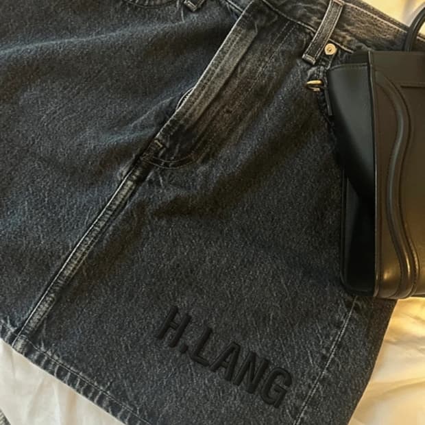 헬무트랭 데님 미니스커트