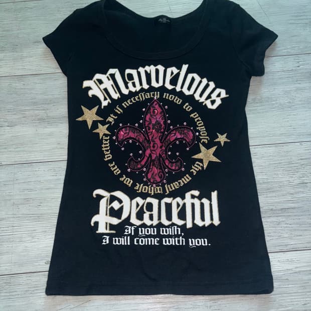 빈티지 vintage 펑크 punk 딱붙 블랙 반팔