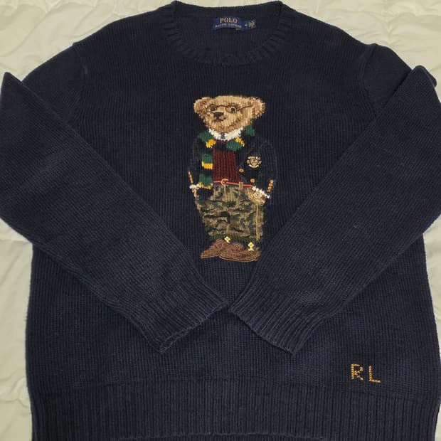 폴로 랄프로렌 '프레피 베어' 인타르시아 니트 스웨터