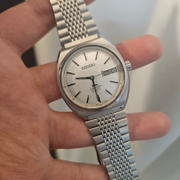 1970s 시티즌 레오파드 수퍼비트 빈티지 시계