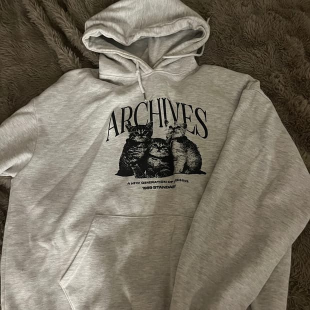 벤힛 고양이 기모후드티