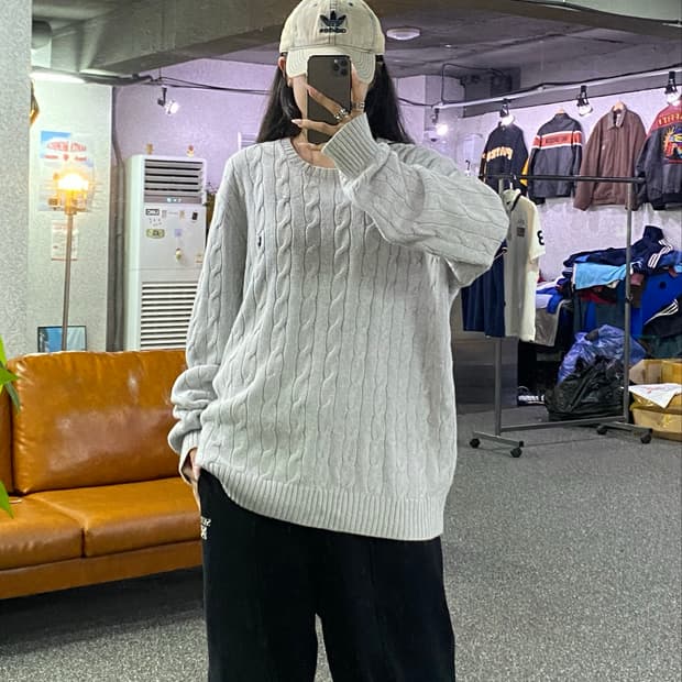 폴로 랄프로렌 케이블 니트 스웨터 B5284