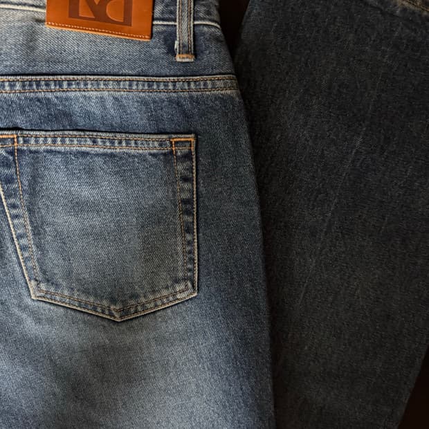 라벨아카이브 세미부츠컷 데님 팬츠