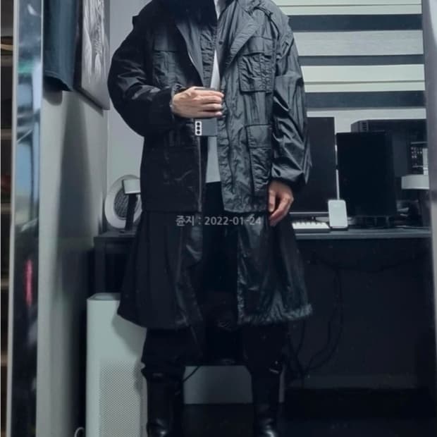 준지 레이어드 롱 윈드 브레이커 46