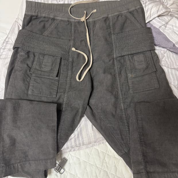 릭오웬스 코듀로이 태권도 팬츠 