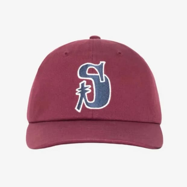 Stussy Vintage S Low Pro Cap Maroon