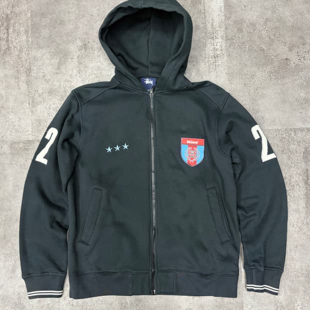 9-00s 스투시 블랙 후드집업