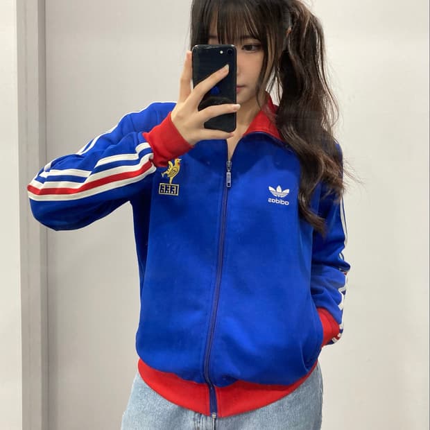 아디다스 프랑스 국대 져지 트랙 자켓