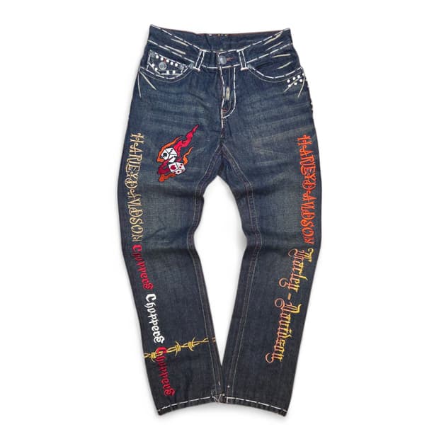 Y2K 라구나비치 스티치 커스텀 데님팬츠 (32in)

