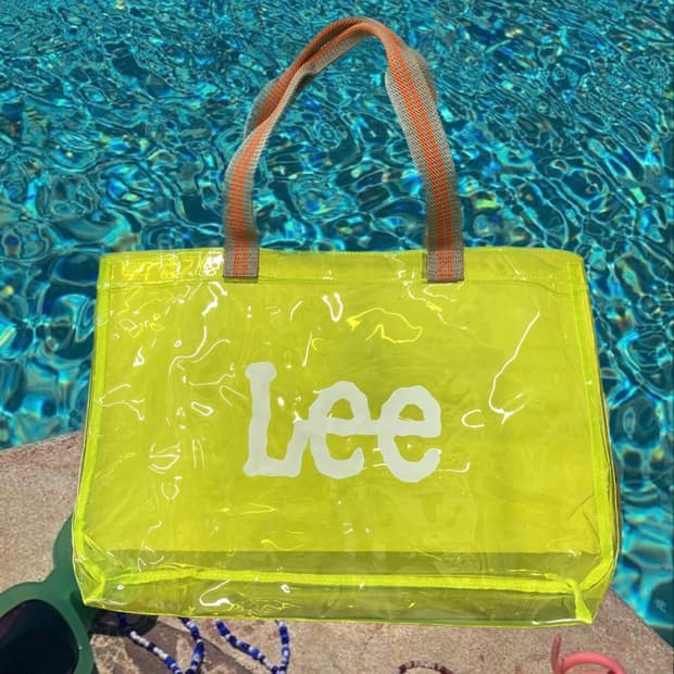LEE vinyl tote summer bag