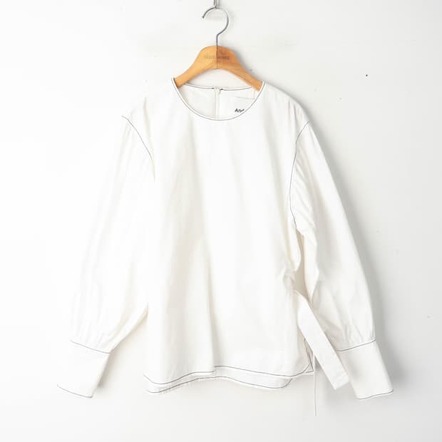 슬림66/앤더슨벨 INNA 벨티드 퍼프 블라우스