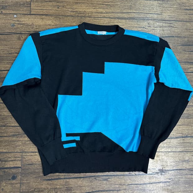 오스틱니 컬러 블록 골프니트 M-L