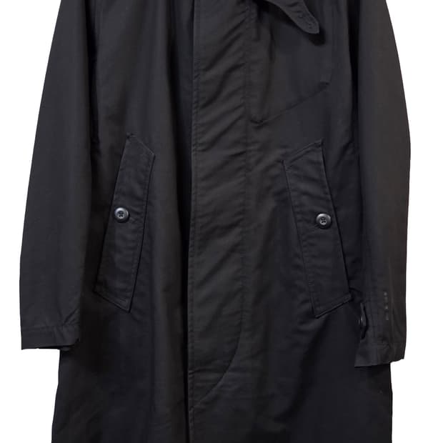 G-STAR 블랙 롱 트렌치 코트(S)