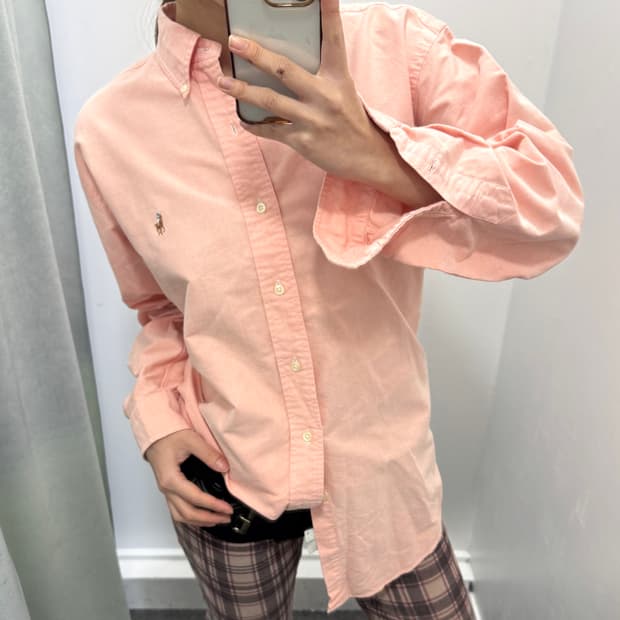 폴로 핑크 코랄 셔츠