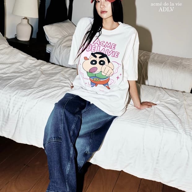 아크메드라비 짱구 콜라보 티셔츠