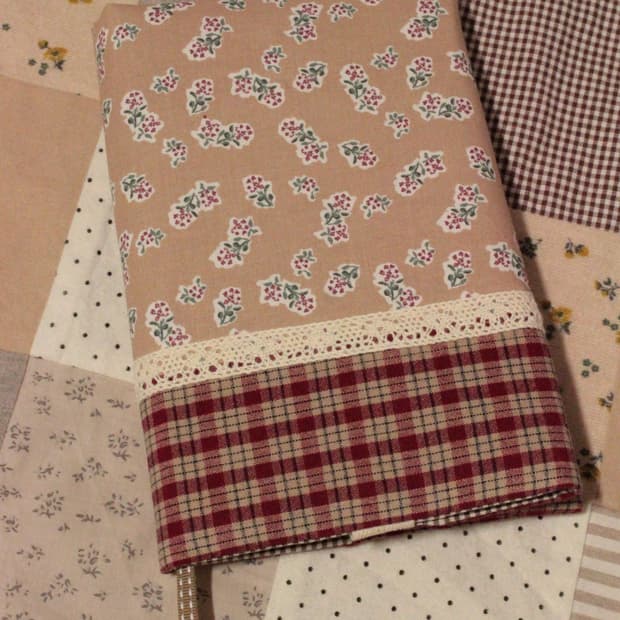 핸드메이드 베이지 북커버