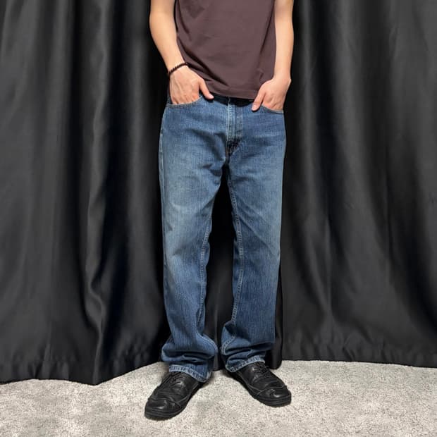 Levis 리바이스 505 레귤러 스트레이트 청바지 34/32 데님