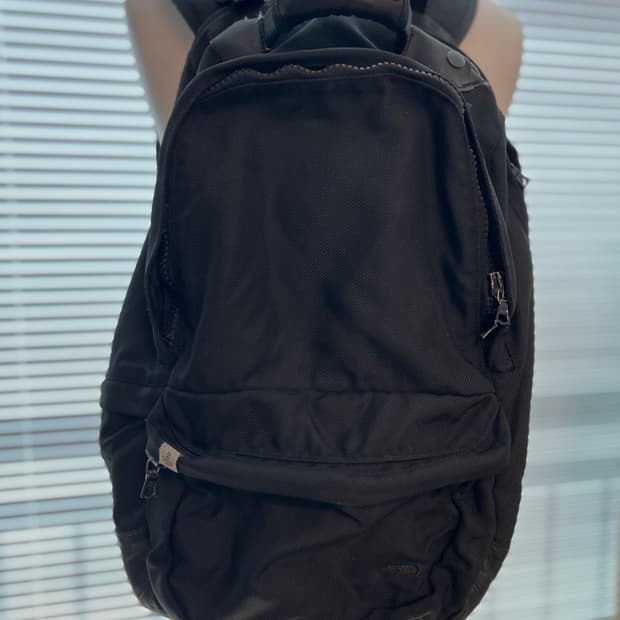 VISVIM 올드비즈빔 발리스틱22L 올블랙 레더 백팩