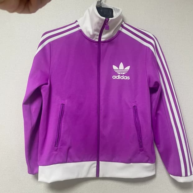 아디다스 베켄바우어 트랙 탑 퍼플 버스트 (아디다스 집업 L)