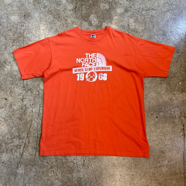 빈티지 노스페이스 1/2tee