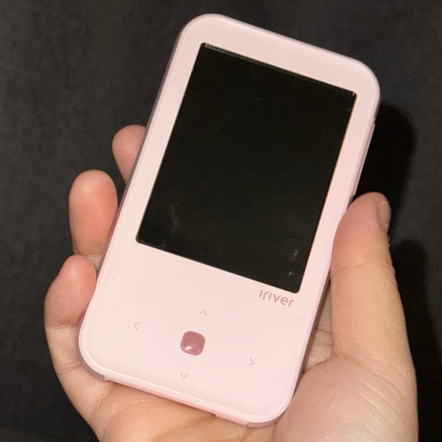 아이리버 s100 빈티지 MP4 핑크색
