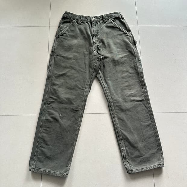 칼하트 B111 MOS 그린 워크팬츠 33x30 