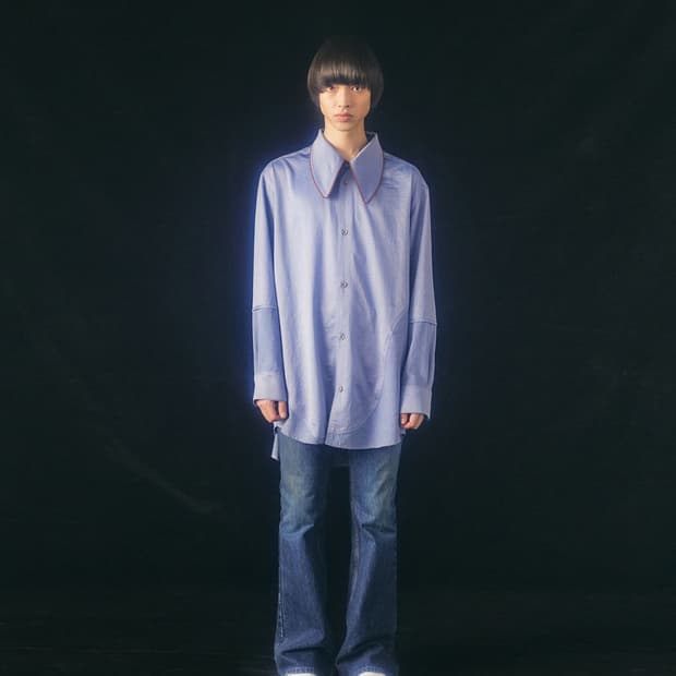 앤더슨벨 애쉬론 커브 롱셔츠  L