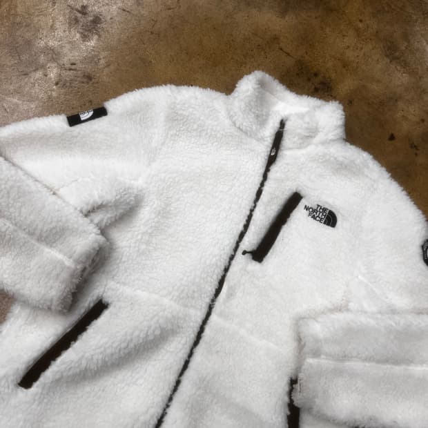노스페이스 화이트 후리스 160