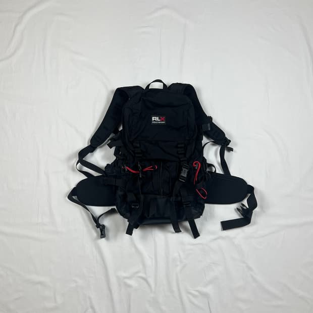90‘s rlx 폴로스포츠 로고 트레킹 백팩 가방