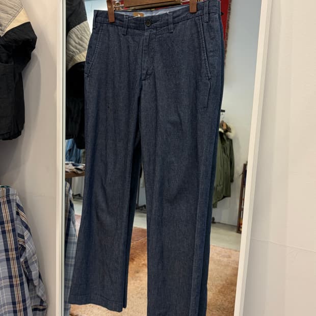 United Arrows 그린 라벨 릴렉싱 인디고 트라우저 (31)