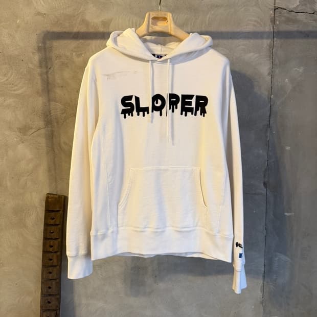 러셀애슬릿 X 슬로퍼 리버스위브 후드티 100