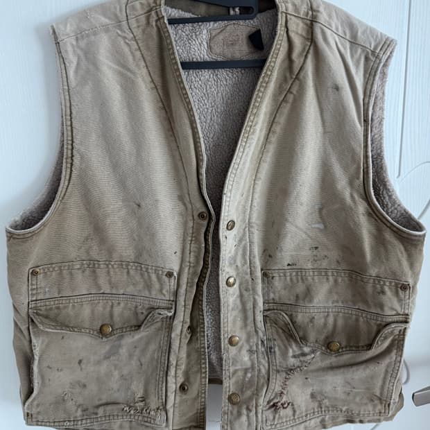 90s Made in usa 울리치 페인팅 베스트 L