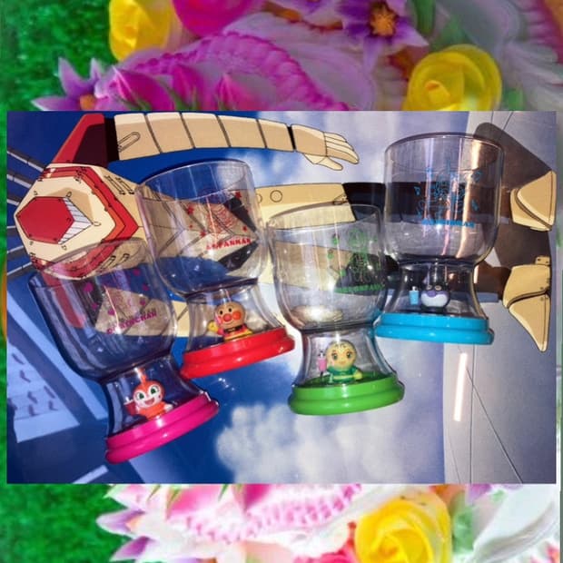 호빵맨 피규어 컵