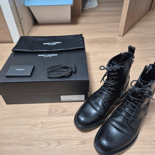 (41)생로랑 FW15 에디 슬리먼 더블지퍼 컴뱃부츠 